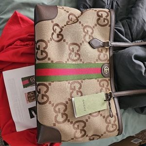 Gucci jumbo print tote
